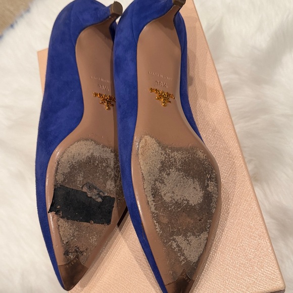 Prada Women's Royal Blue Heels - Picture 3 of 4